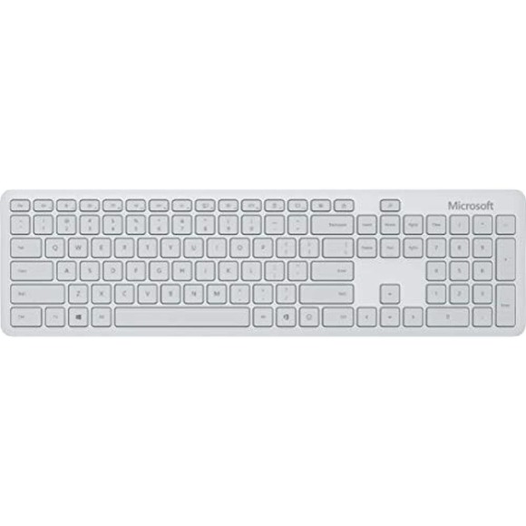 Microsoft - Bluetooth Keyboard and Mouse Bundle - Glacier - Picture 1 of 8